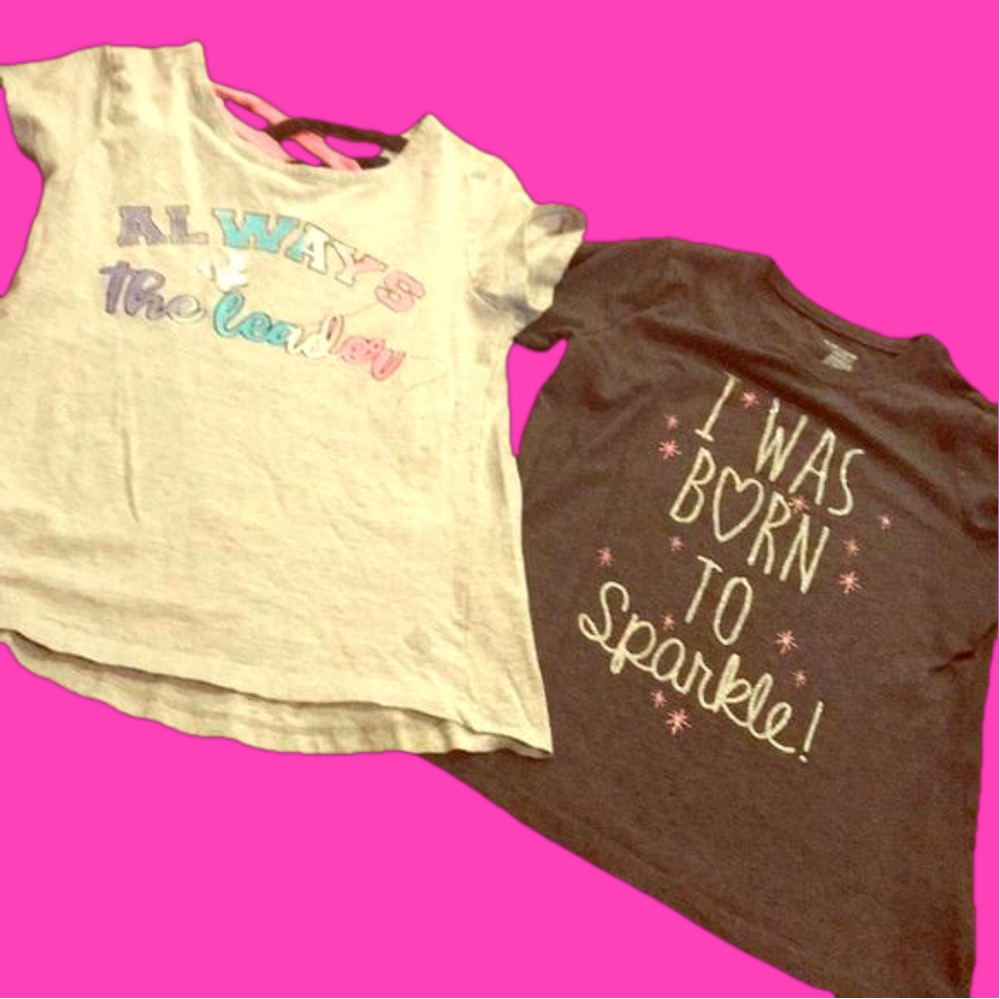 TWO girl’s tshirts